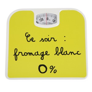 Une balance avec un message